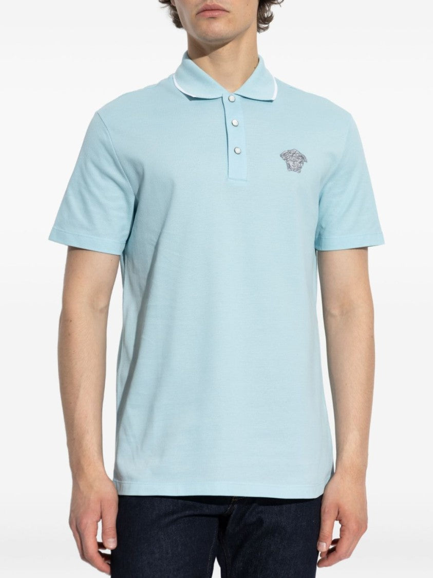 Versace Short-Sleeve Polo Shirt