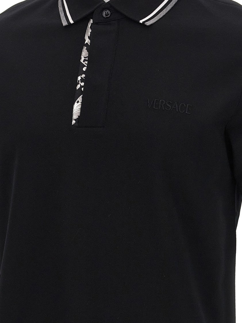 Versace Barocco' Polo Shirt