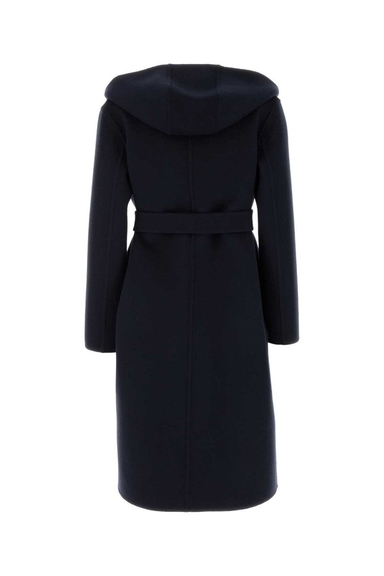 Gucci Navy Blue Wool Blend Reversible Coat