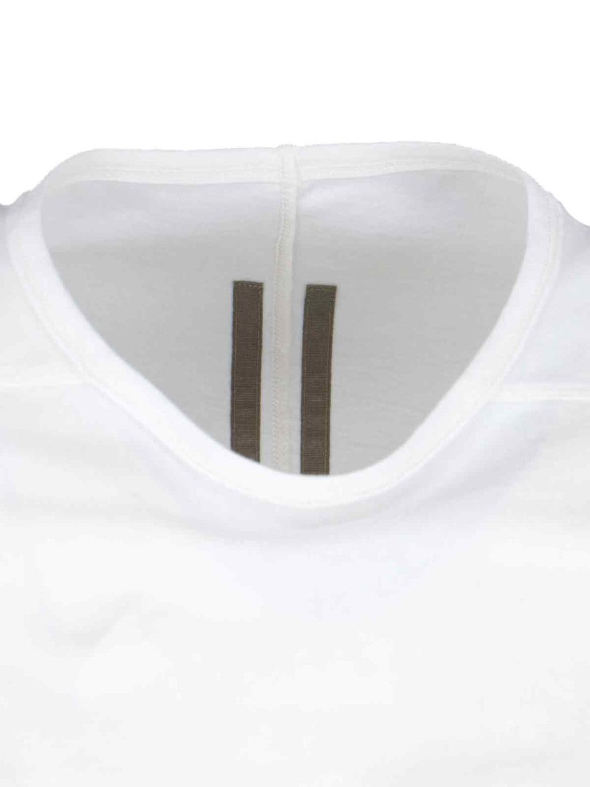 Drkshdw By Rick Owens "Level" Laced T-Shirt – White
