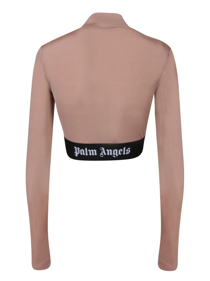Palm Angels Camel Fitted Top