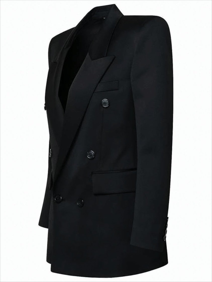 Saint Laurent Structured Double-Breasted Wool Blazer