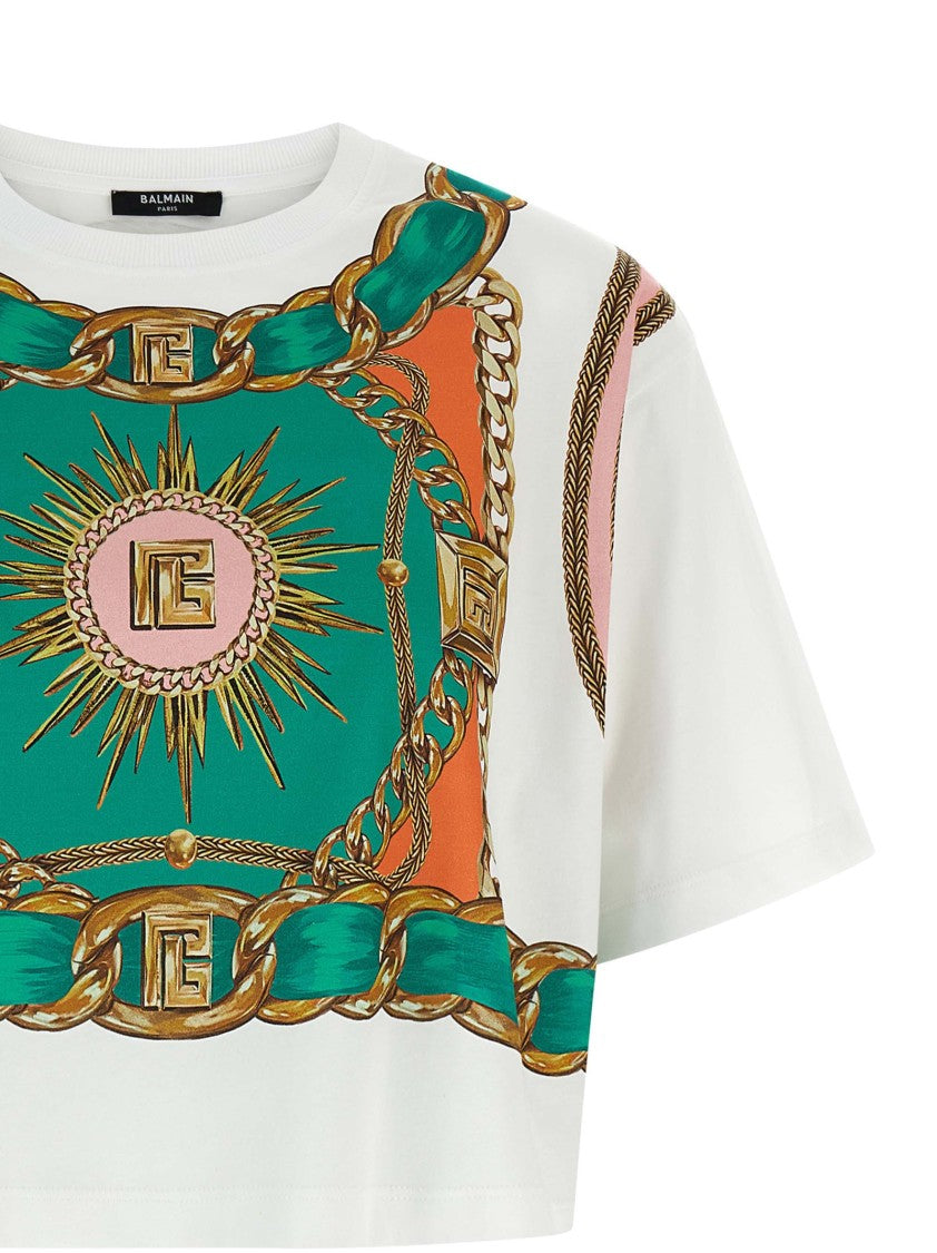 Balmain ' Foulard' Print T-Shirt