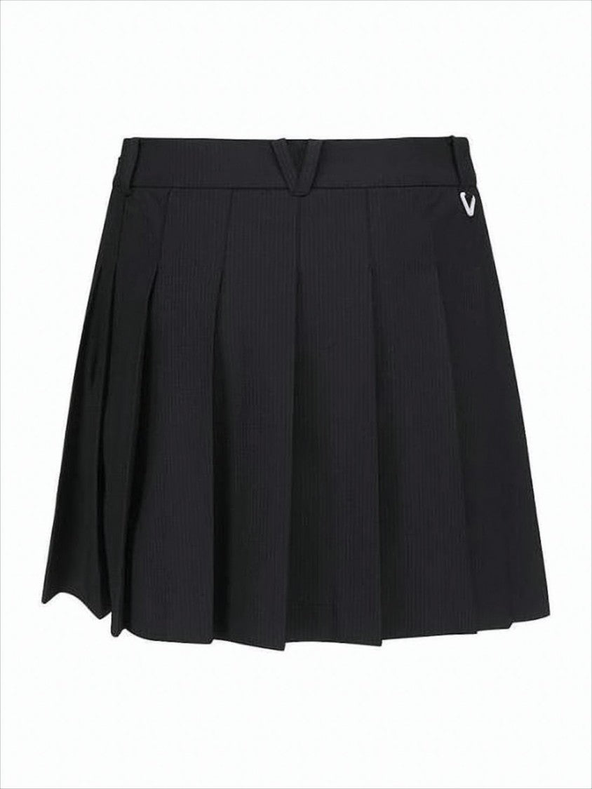 Vice Golf Pleated Mini Skirt With Structured Waistband