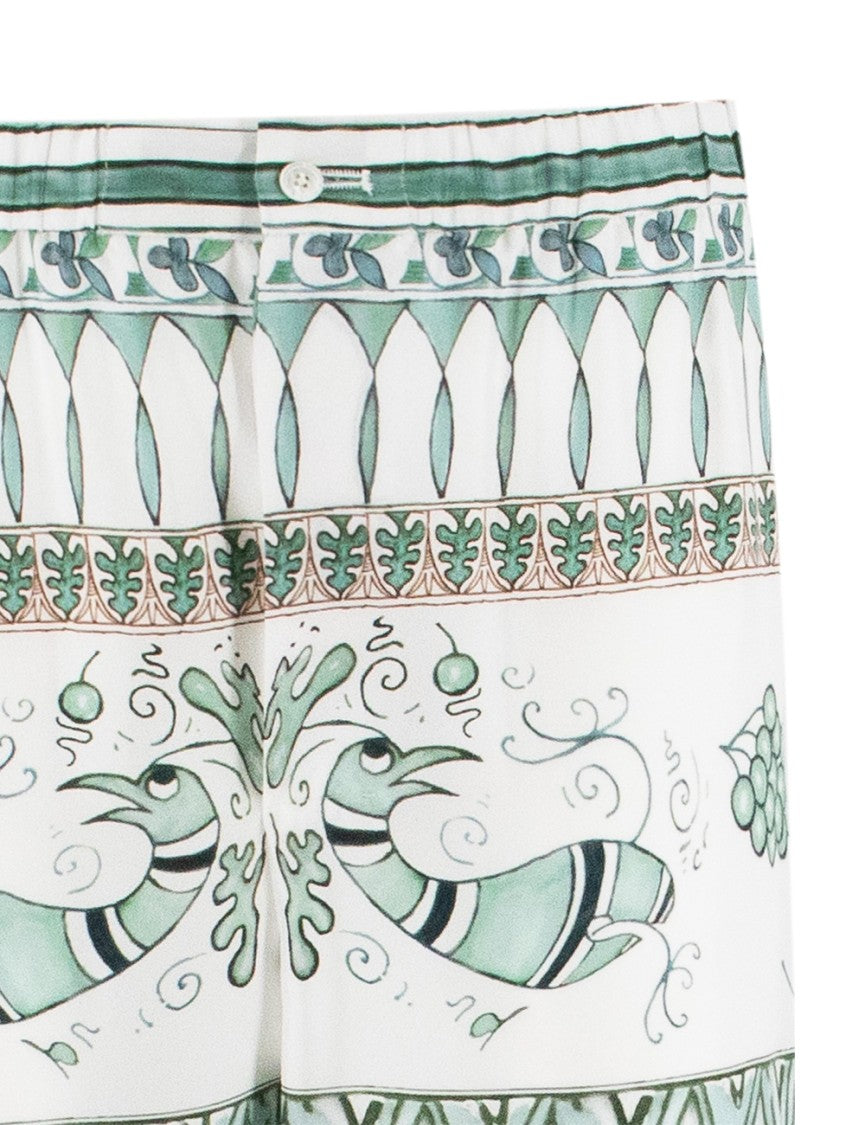 Fabiana Filippi Silk Trousers With Straight Leg