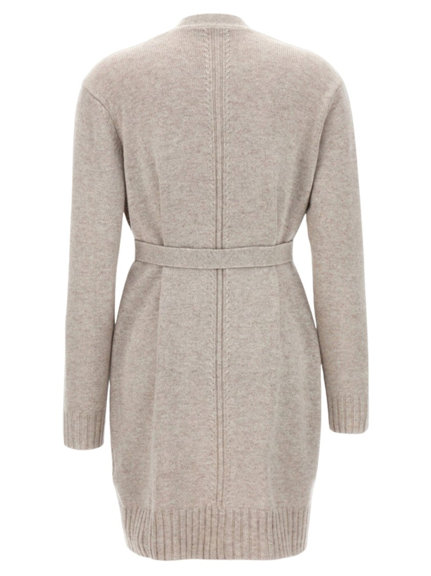 Max Mara Long Knitted Cardigan With V-Neckline