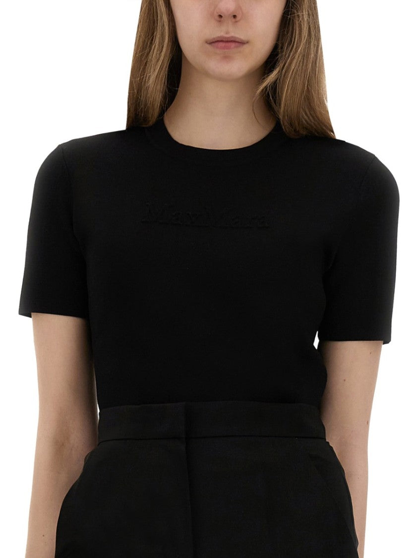 Max Mara Adelio Slim Fine-Knit Viscose-Blend T-Shirt