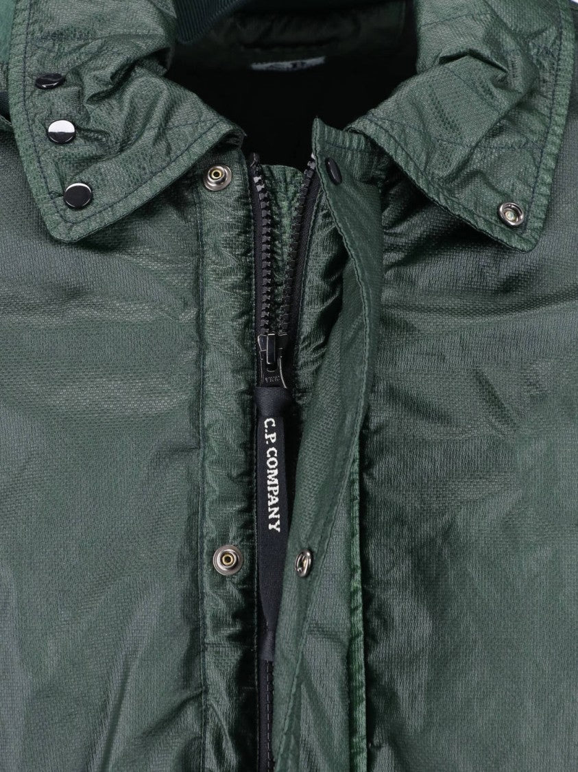 C.P. Company Hooded Jacket With Integrated Goggles And Textured Fabric