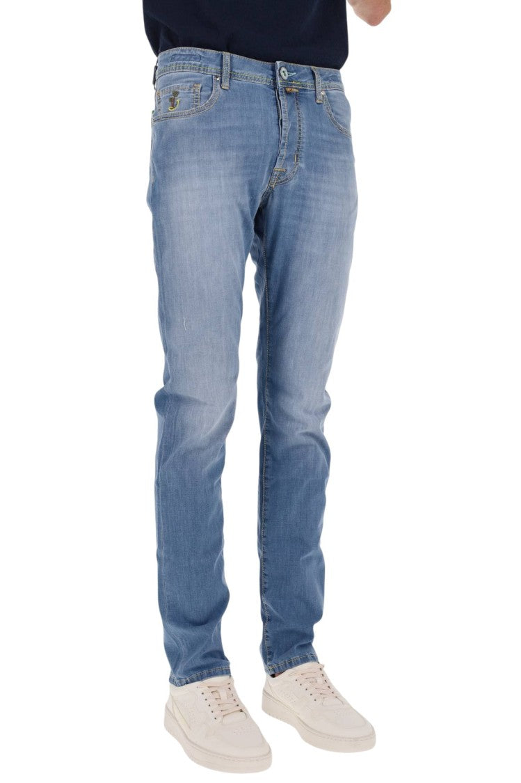 Jacob Cohen Light Blue Superlight Bard Fit Denim Jeans
