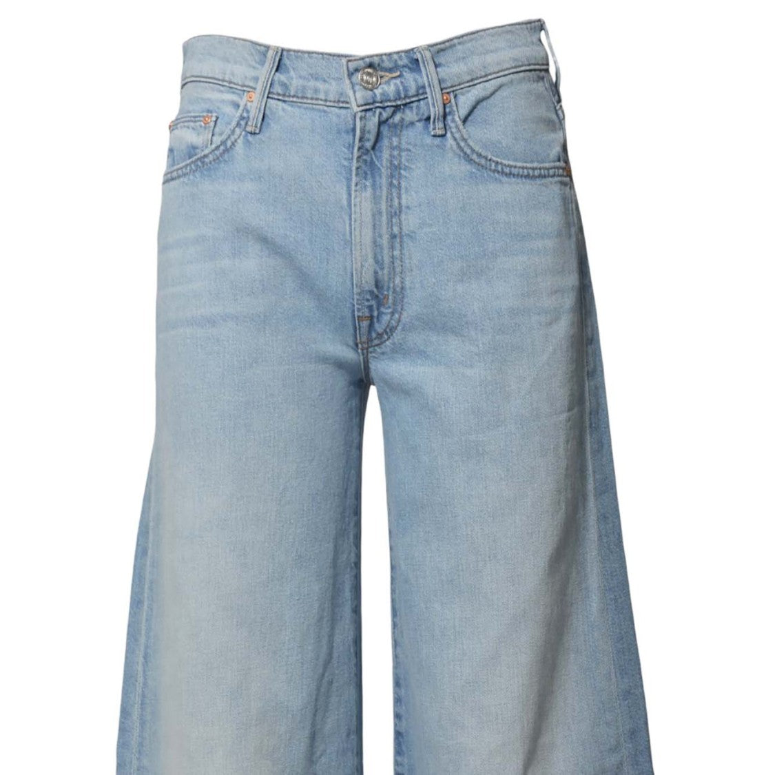 Mother Flared Denim Jeans With Raw-Cut Hem