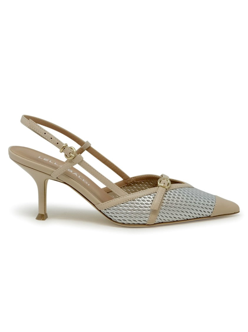 Lella Baldi Le2597 Silver Leather Sandals