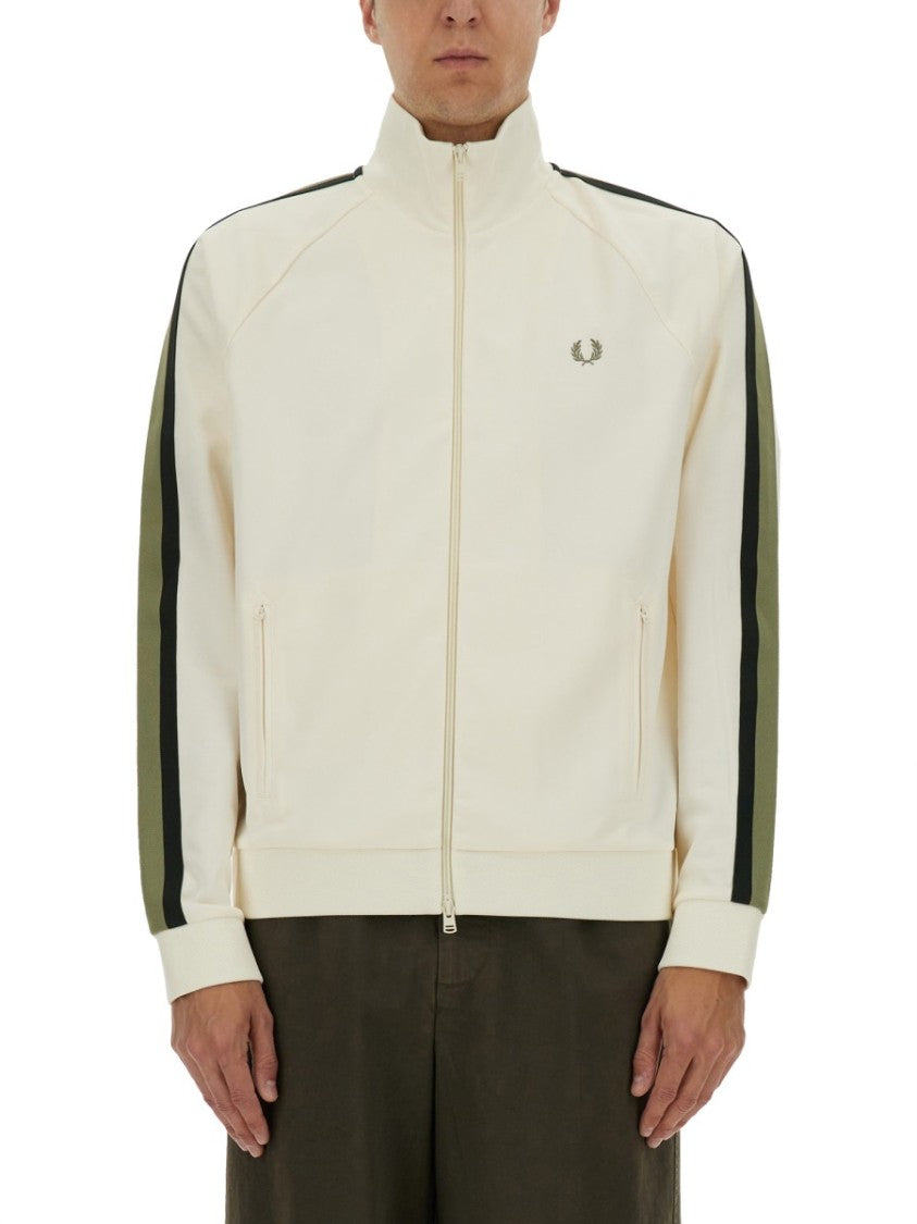 Fred Perry Track Jacket With Contrasting Webbing