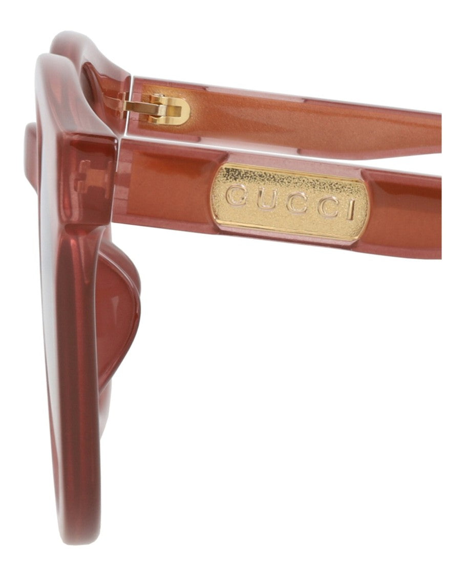 Gucci Round-Frame Injection Sunglasses