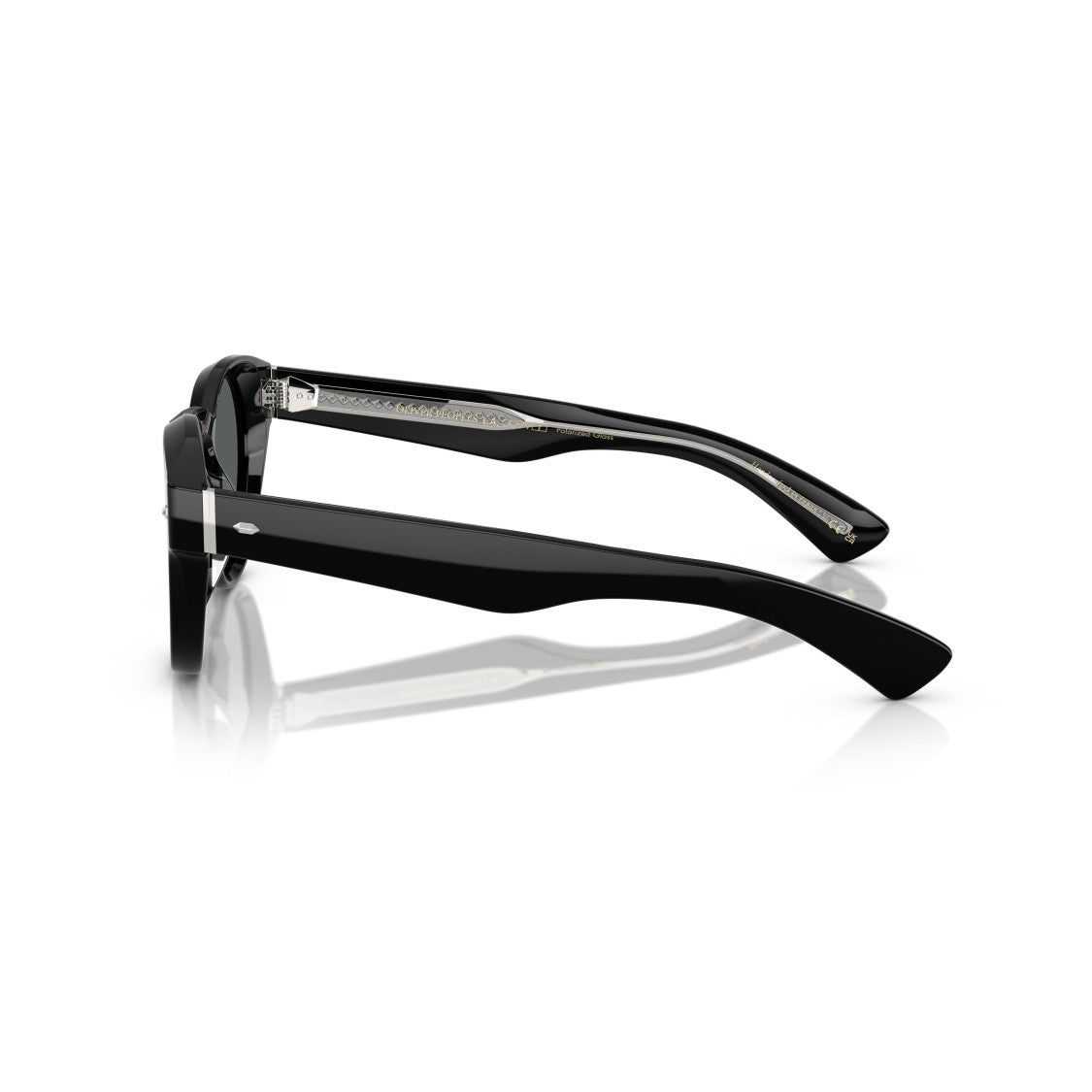 Oliver Peoples 0Ov5571su Round Frame Sunglasses With Subtle Silver Accents