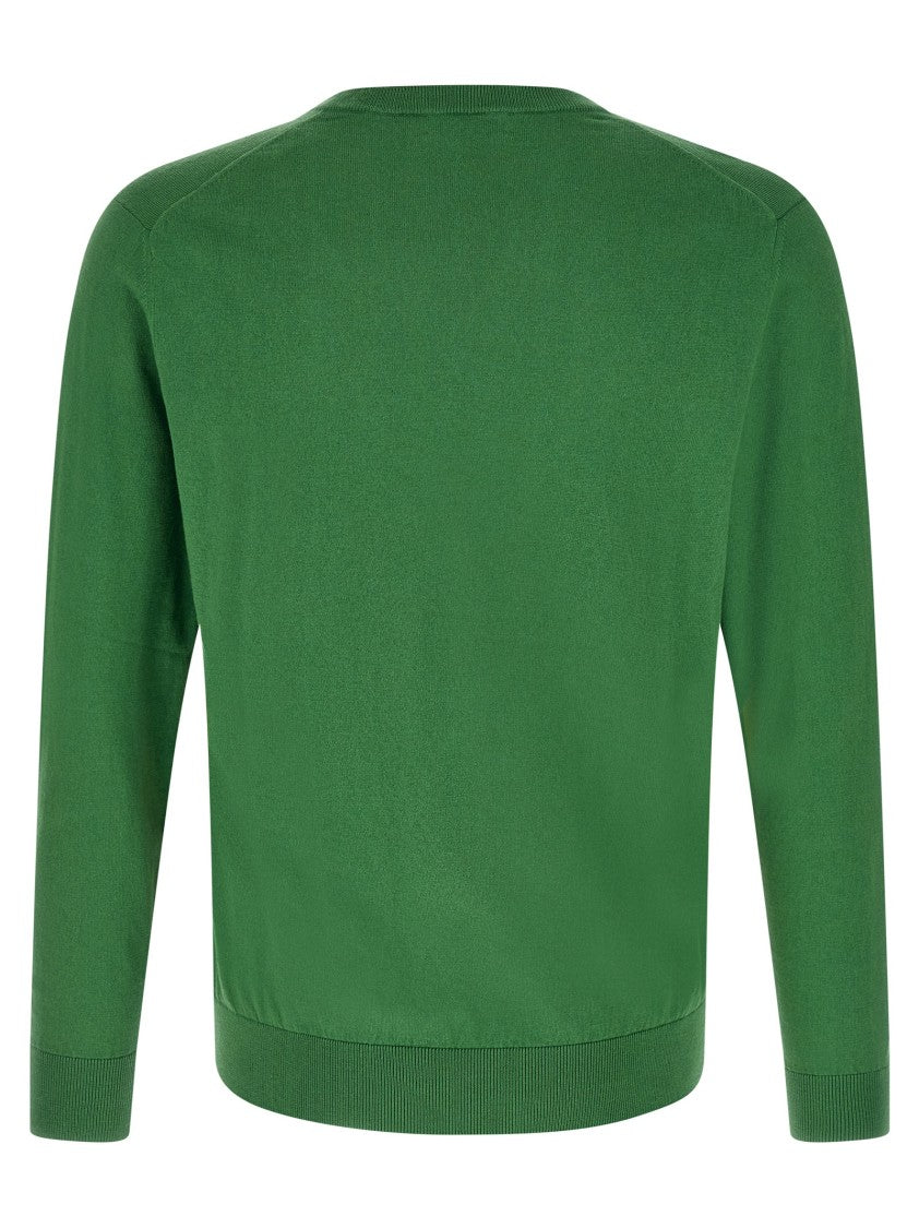 Ballantyne Argyle Jacquard Cashmere-Blend Sweater With Ribbed Hem