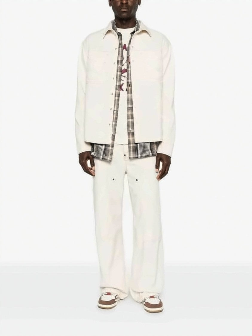 Dsquared2 Structured Denim Jacket With Button-Down Front