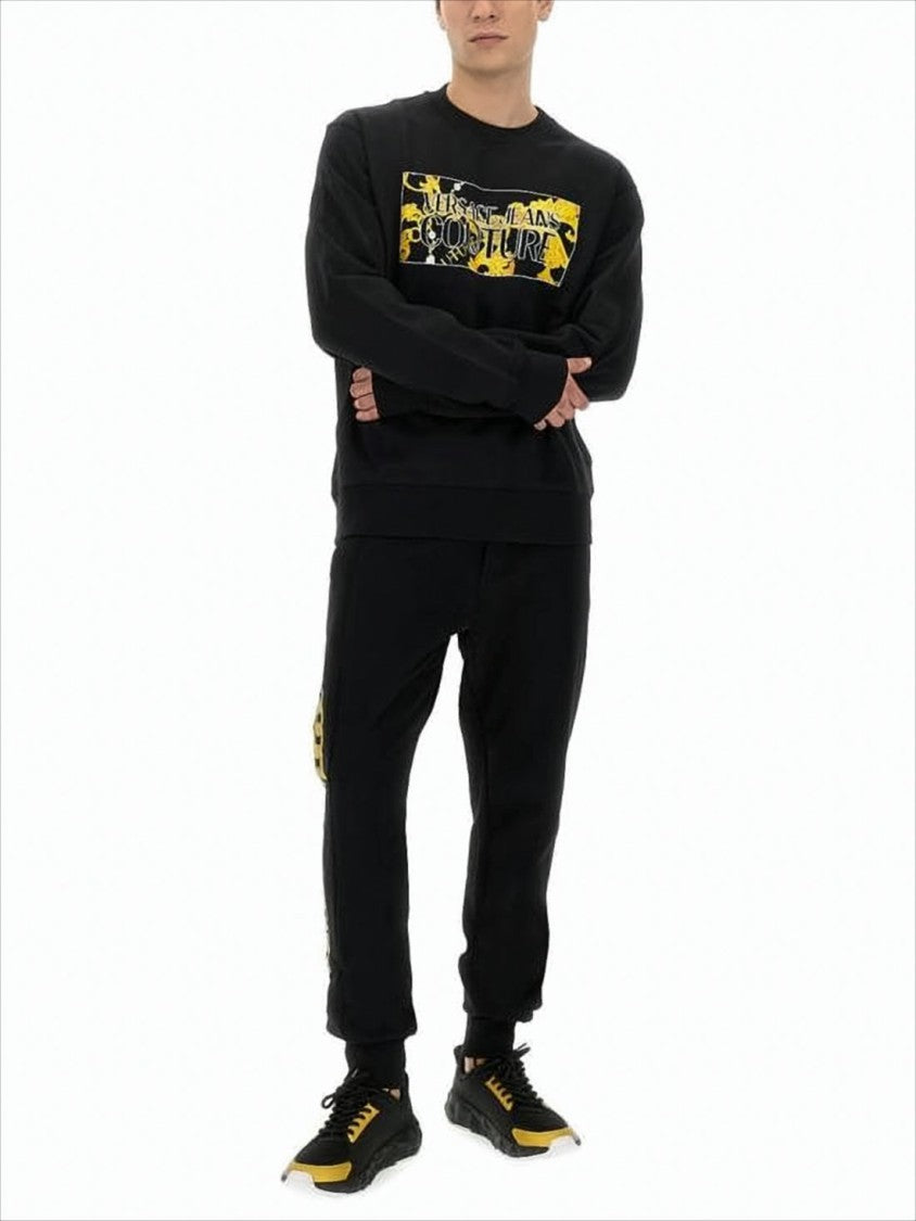 Versace Long-Sleeve T-Shirt With Bold Graphic Print