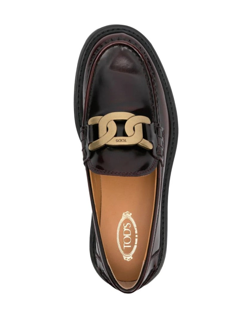Tod's Brown Leather Loafers