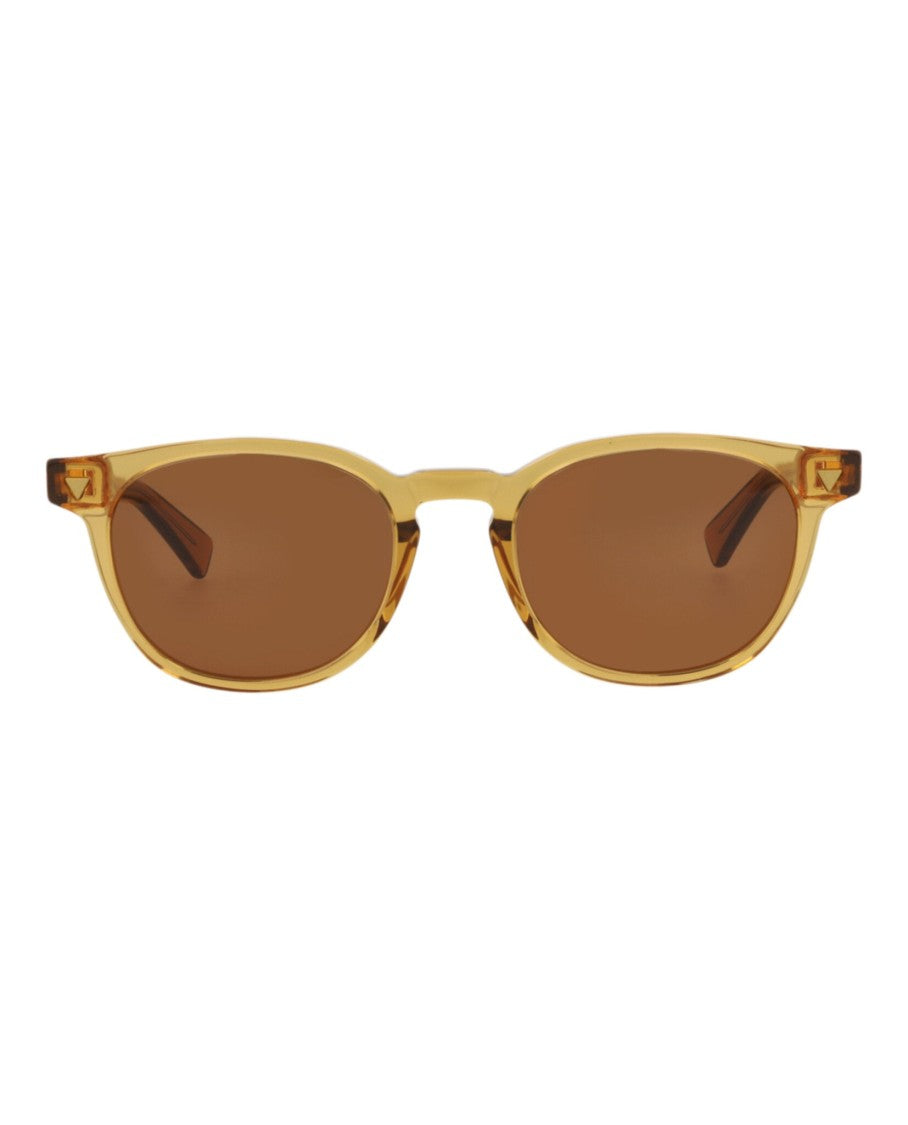 Bottega Veneta Round-Frame Recycled Acetate Sunglasses