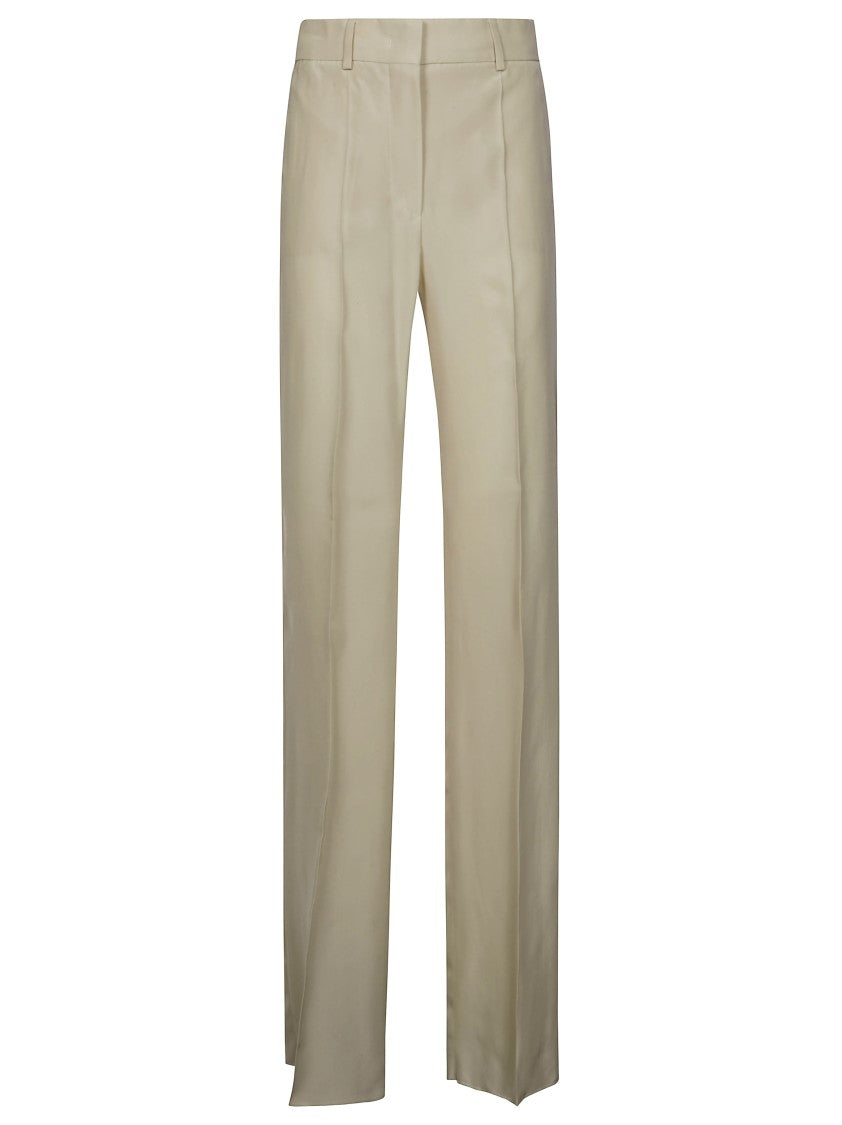 Sportmax Straight-Leg Viscose Trousers With Tailored Finish