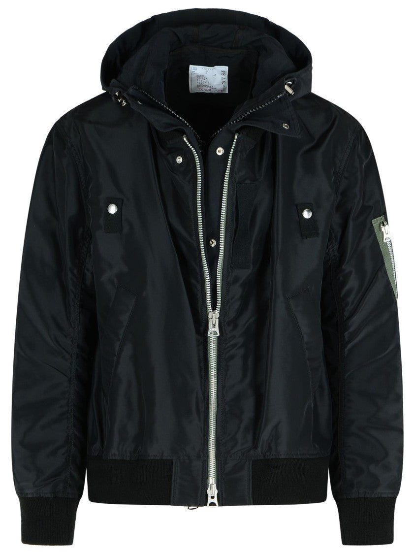 Sacai Black Nylon Jacket