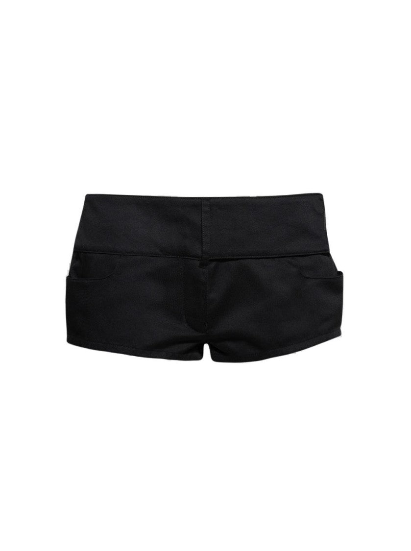 Courrèges Belted Mini Shorts - Black