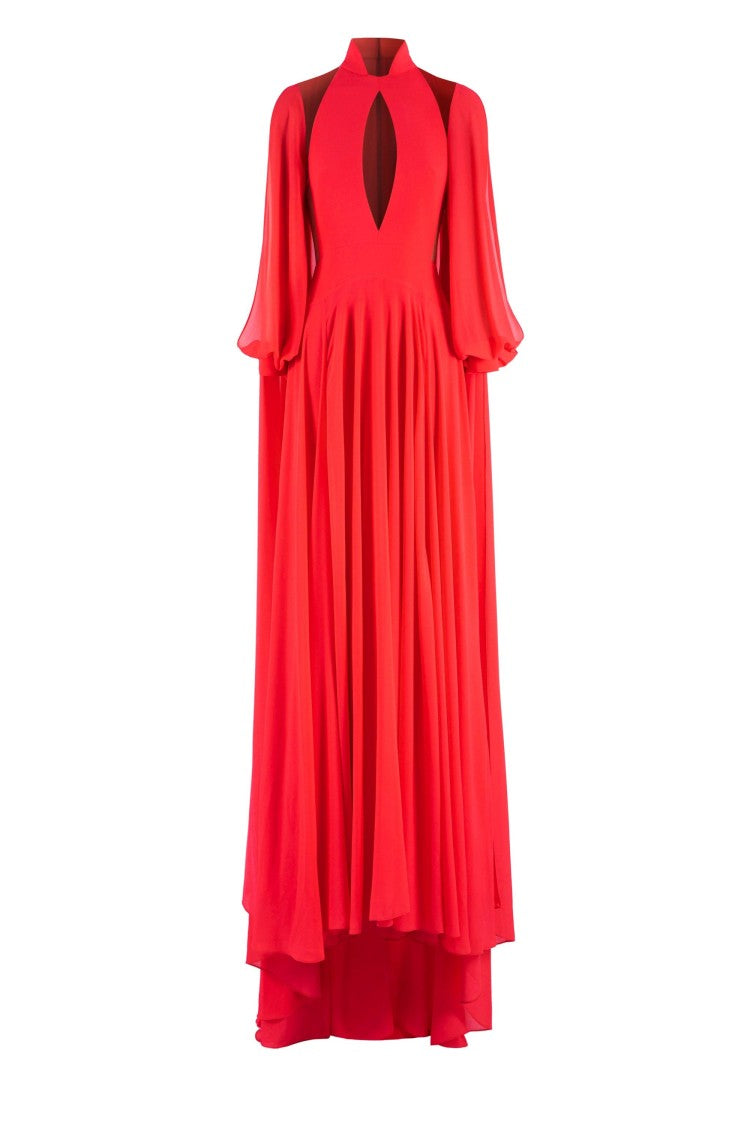 Saiid Kobeisy Crepe Georgette Long Dress