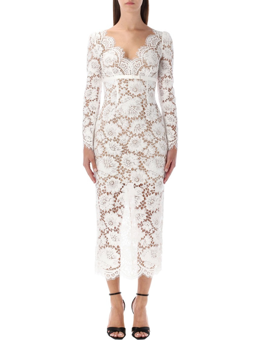 Self-Portrait Lace Midi Dress