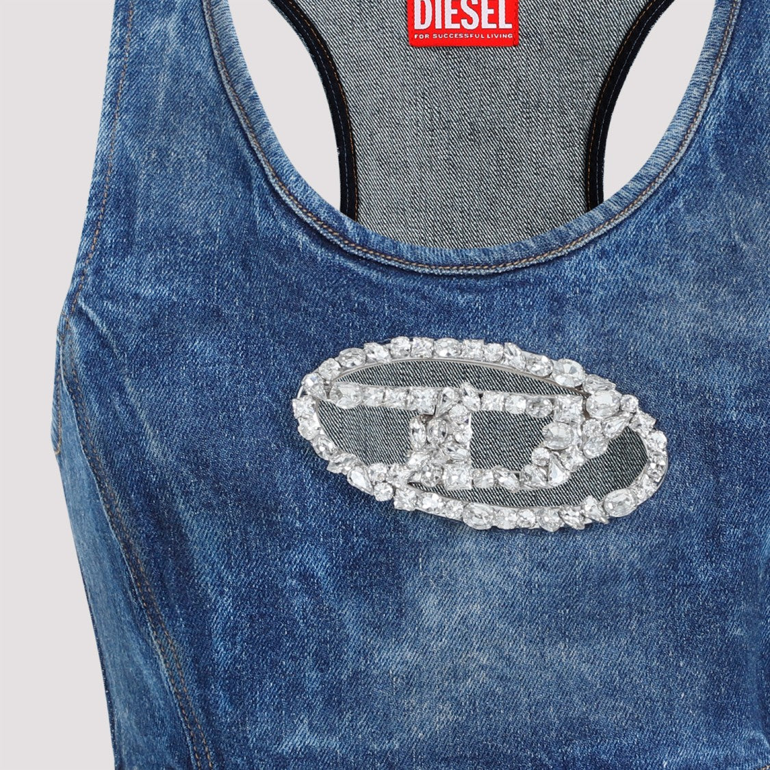 Diesel Blue Denim Cotton Top
