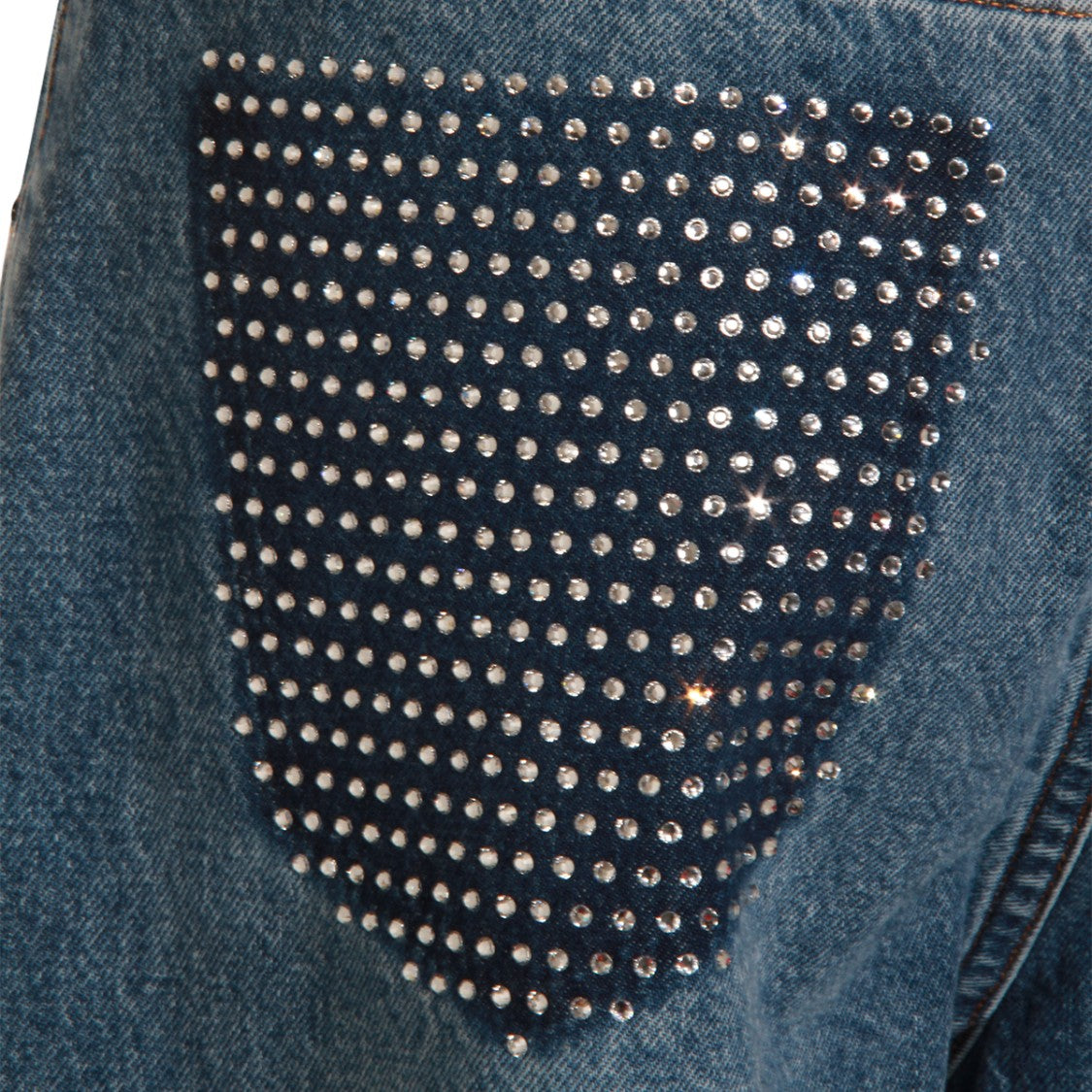 Lois Jeans Straight-Leg Jeans With Rhinestone-Embellished Pockets
