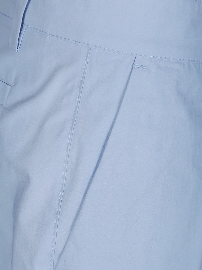 Parosh Pleated Tailored Shorts With Folded Cuffs