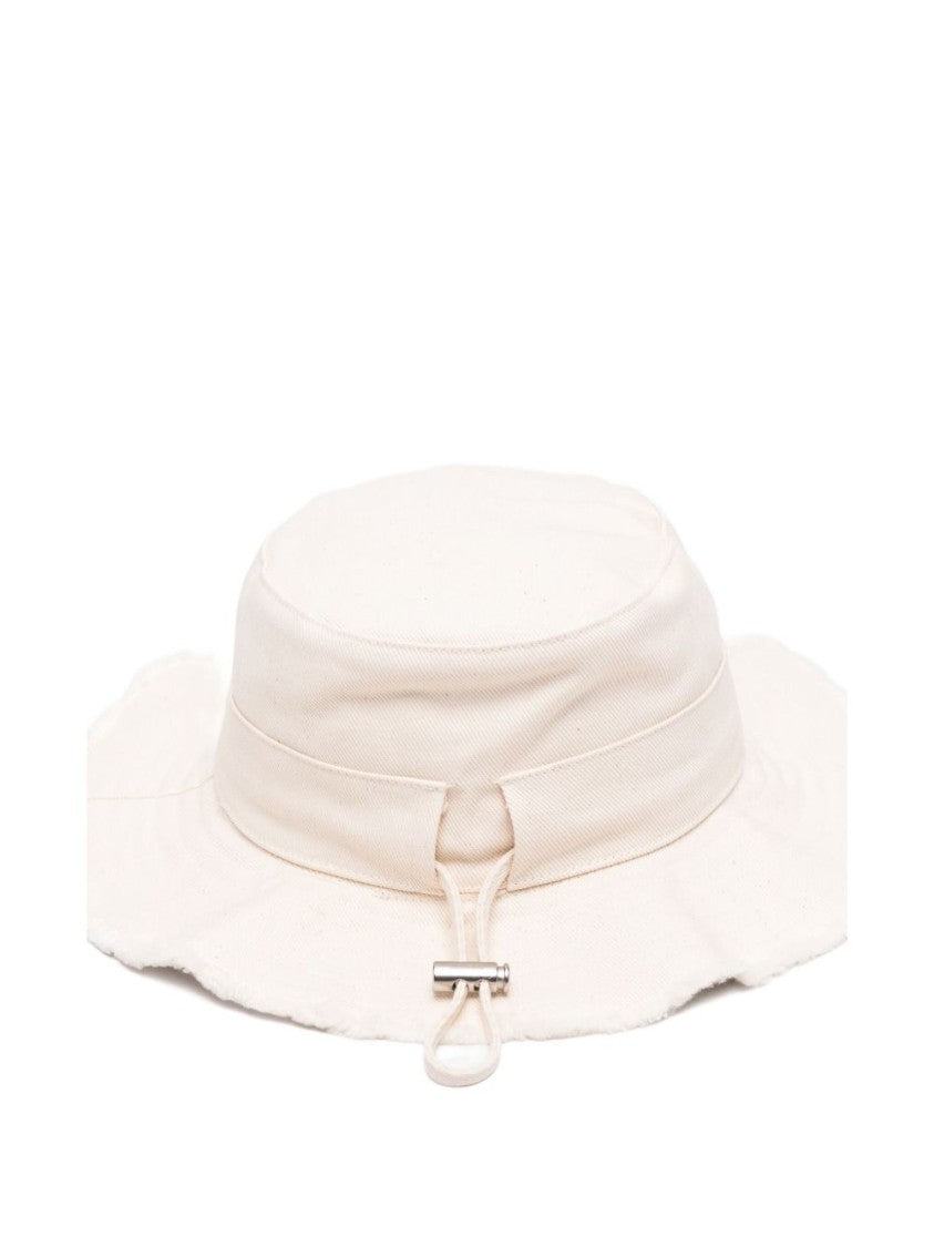 Jacquemus Flat Crown Beige Hat