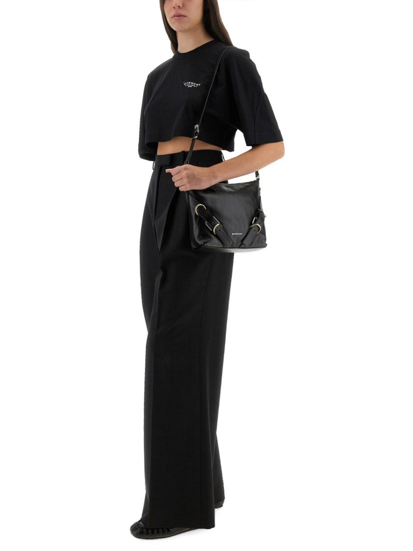 Givenchy Cropped T-Shirt With Logo Print