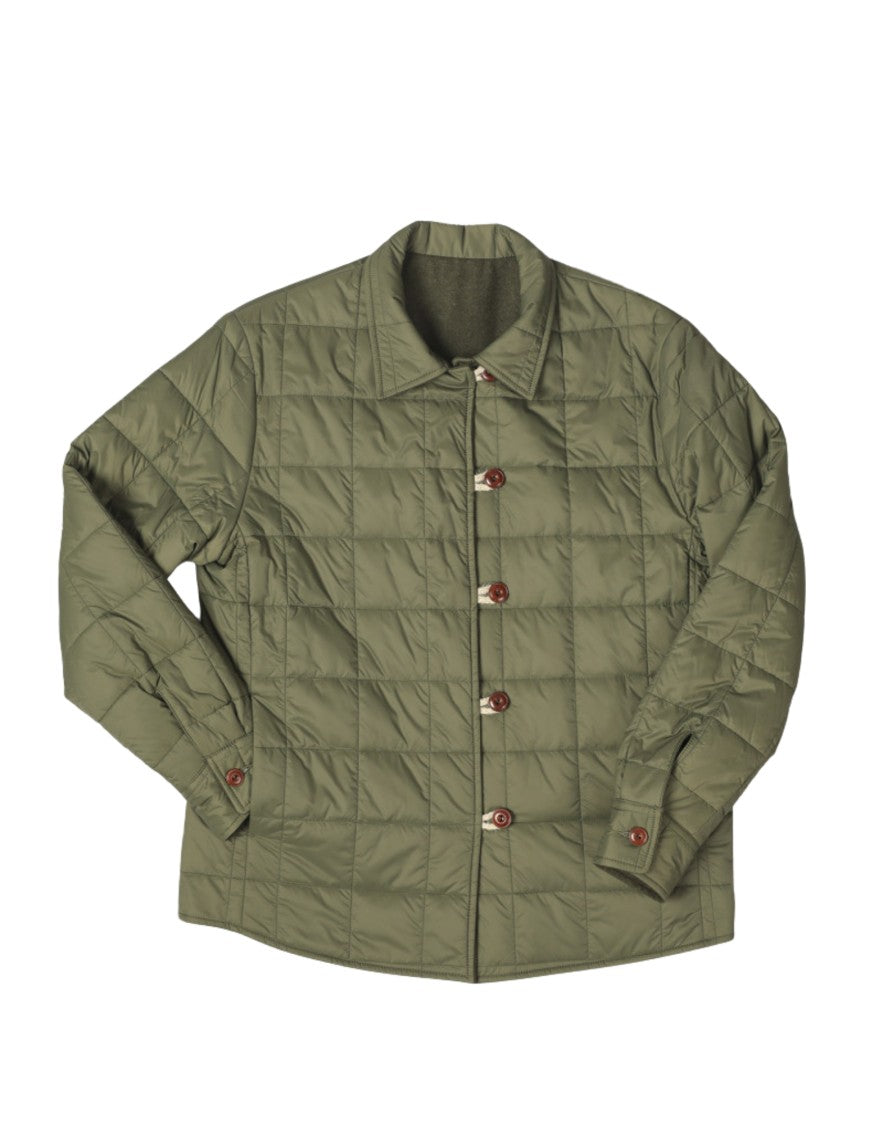 East Harbour Surplus Reversible Quilted Jacket With Washed Flannel