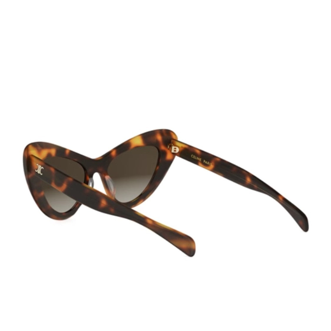 Celine Havana Triomphe Mini Acetate Cat-Eye Sunglasses