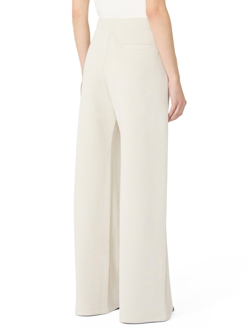 Max Mara Wide-Leg Trousers With Drawstring Waist And Side Pockets