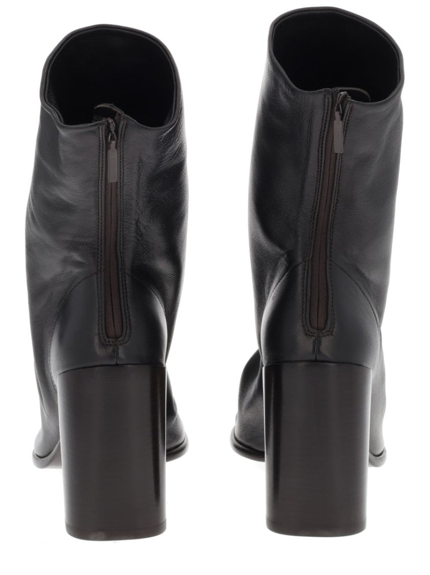 Lemaire Glove 80 Black Lamb Leather Boots