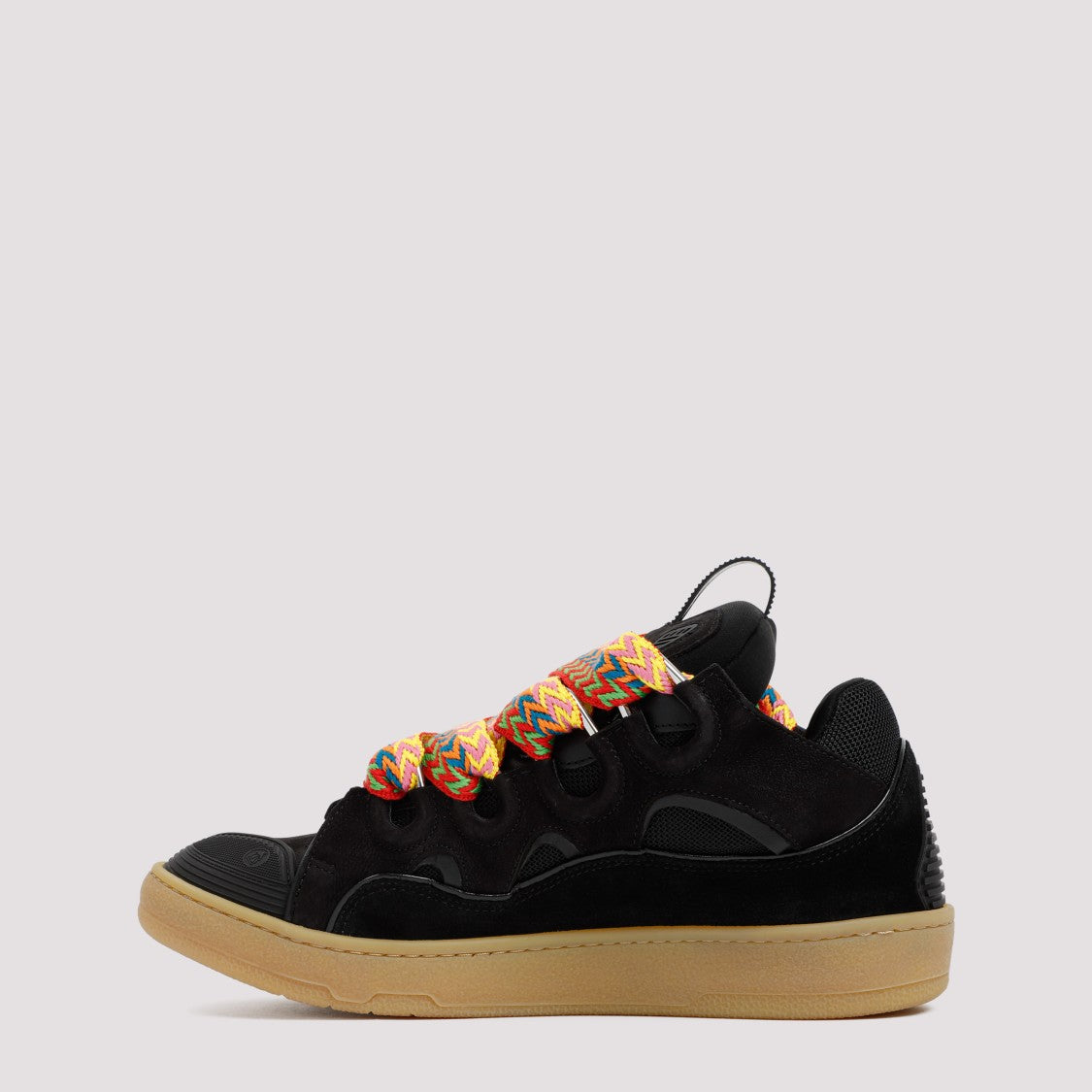 Lanvin Suede Calf Leather Curb Sneakers