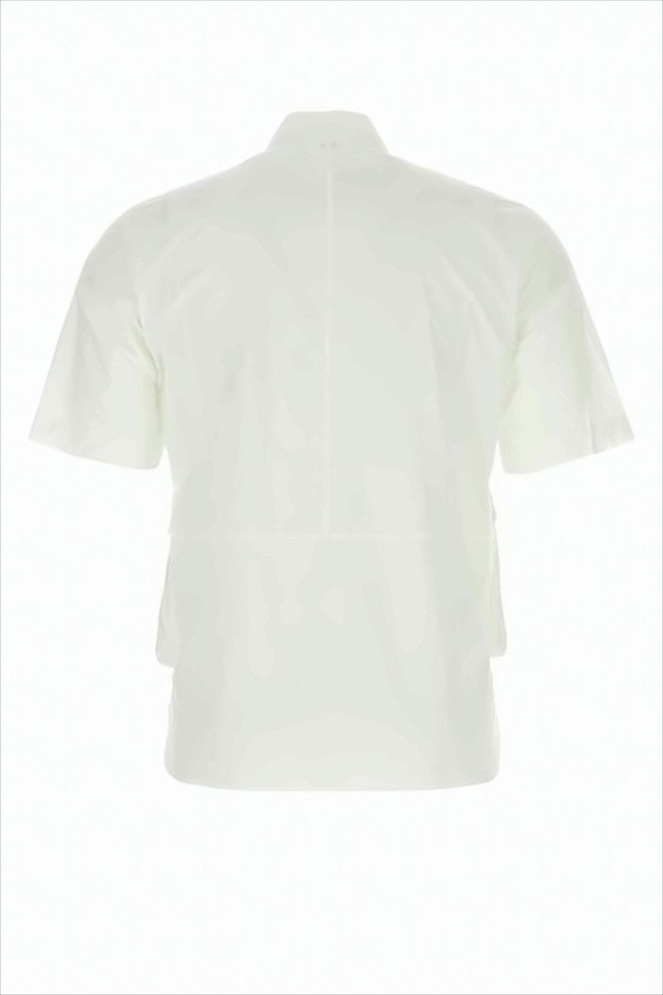 C.P. Company Short-Sleeved Casual Shirt With Flap Pockets And Boxy Fit