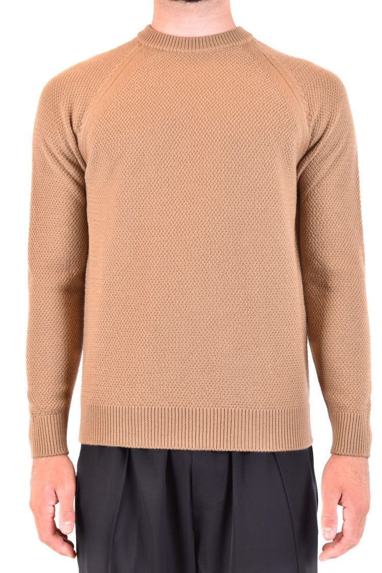 Jacob Cohen Textured Knit Sweater Classic Crew Neckline