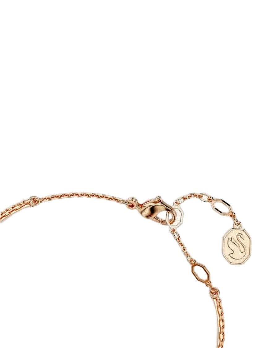 Swarovski Delicate Rose Gold Bracelet With Black Swan