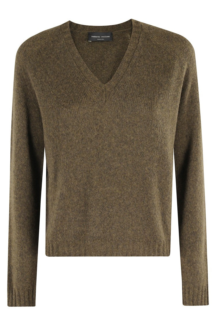 Roberto Collina Long-Sleeved V-Neck Sweater
