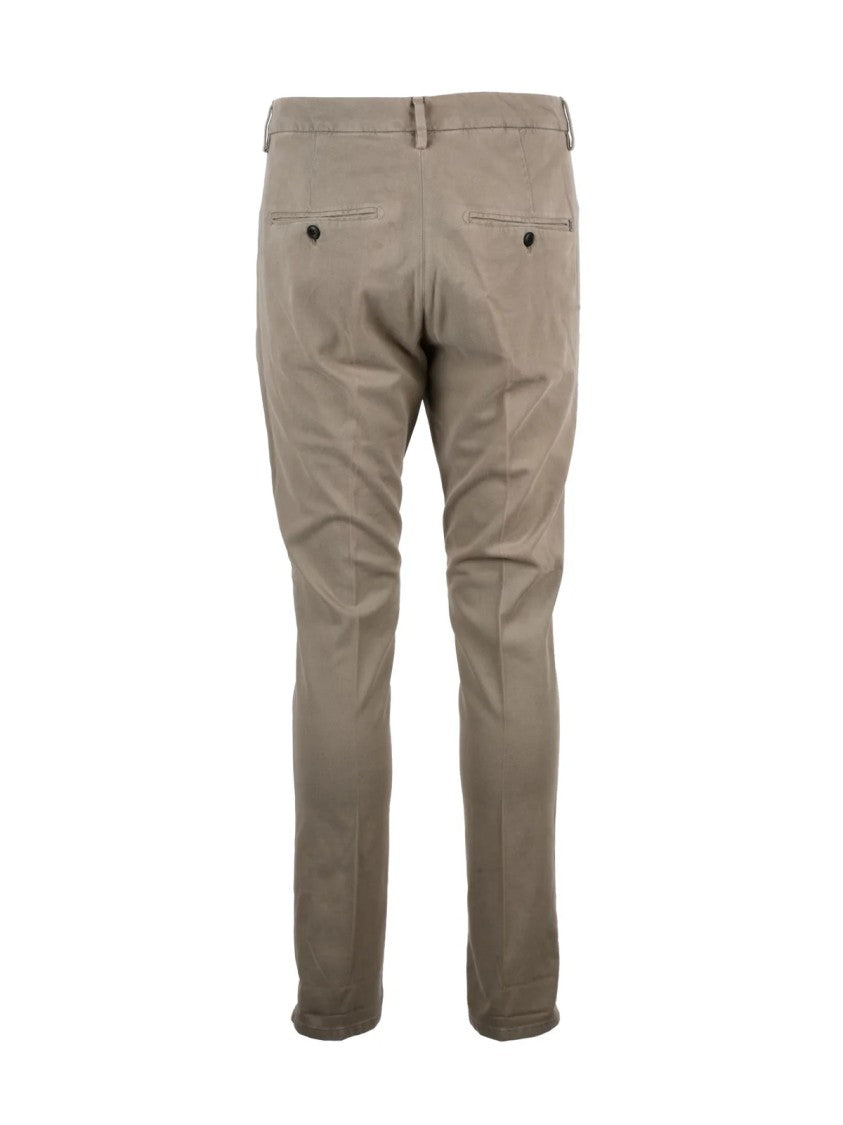 Dondup Beige Gaubert Slim-Fit Stretch Cotton Trousers