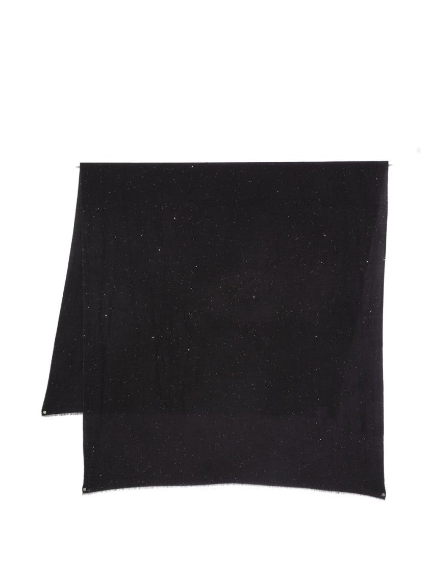 Faliero Sarti Rectangular Black Scarf