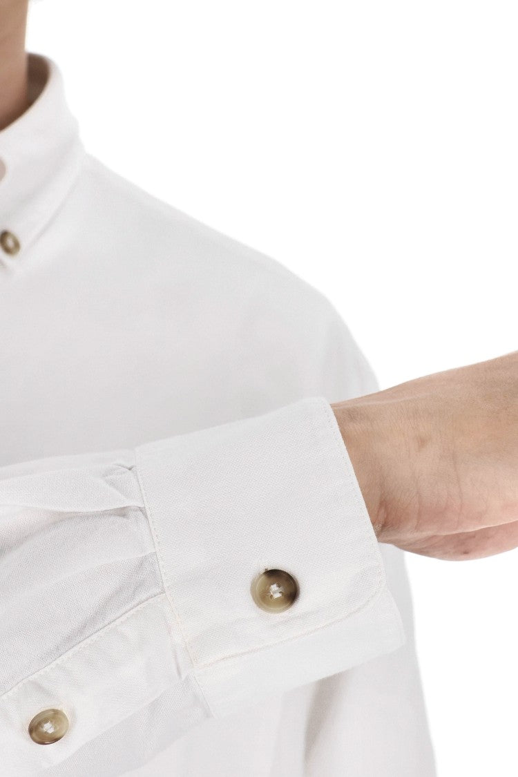 A.P.C. Relax Fit Cotton Piquet Shirt With Pocket