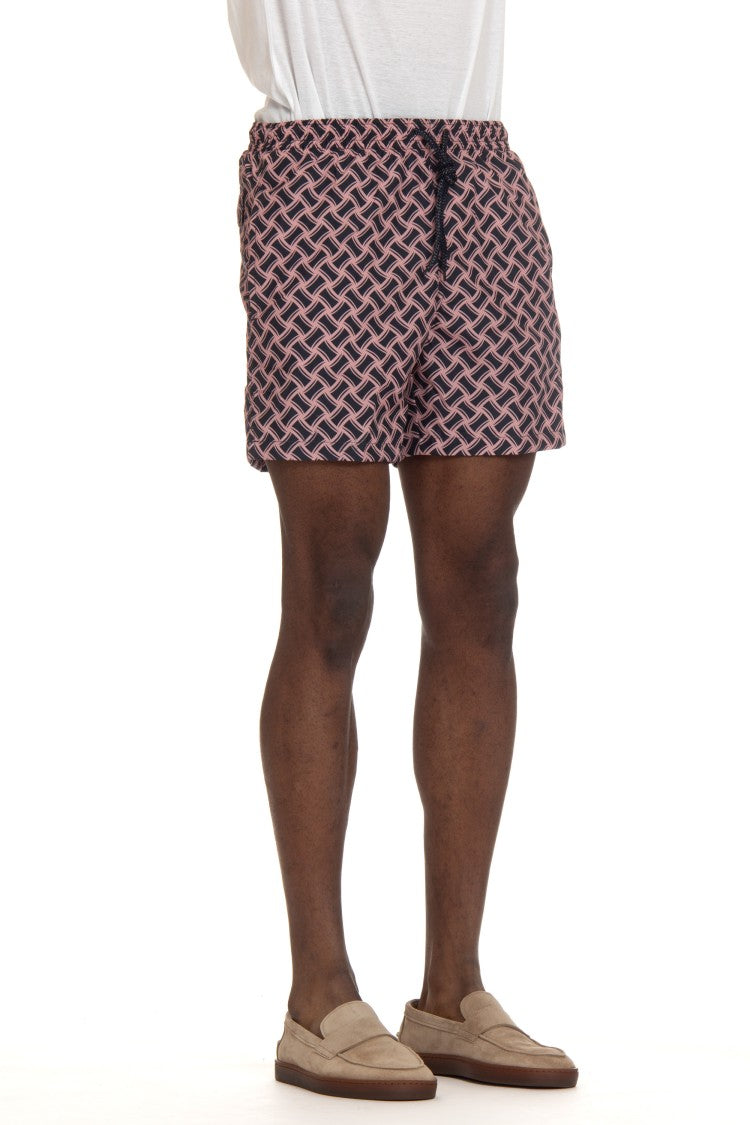 Drumohr Macro Biscottino Quick-Dry Nylon Swimwear