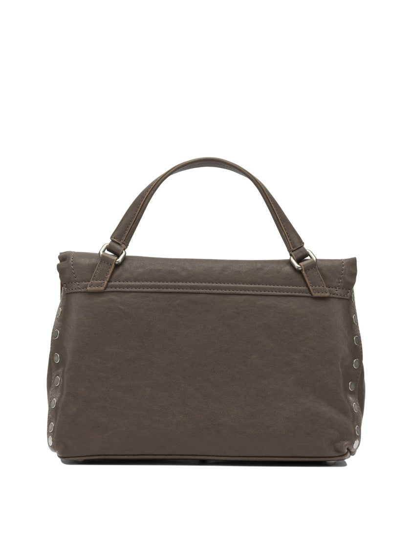 Zanellato Structured Leather Handbag With Silver-Tone Details