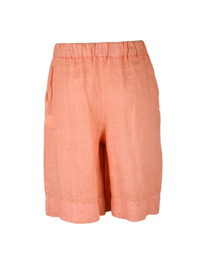 Gran Sasso Pink Linen Shorts