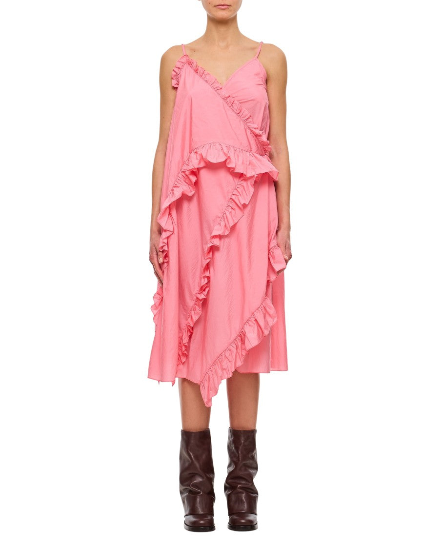 Cecilie Bahnsen Pink Amilia Midi Dress