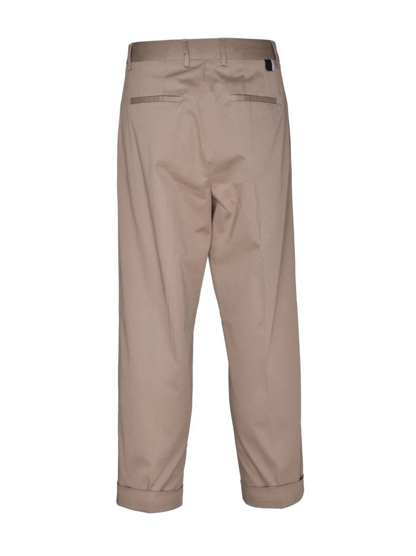 Low Brand Turquoise Stretch Cotton Pants
